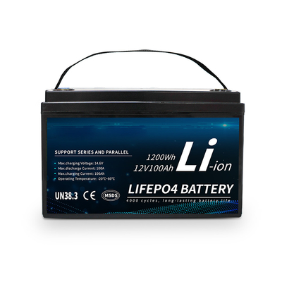 Trailer 12.8V 100ah Lithium Ion Lifepo4 Battery Pack With LCD Screen For Energy